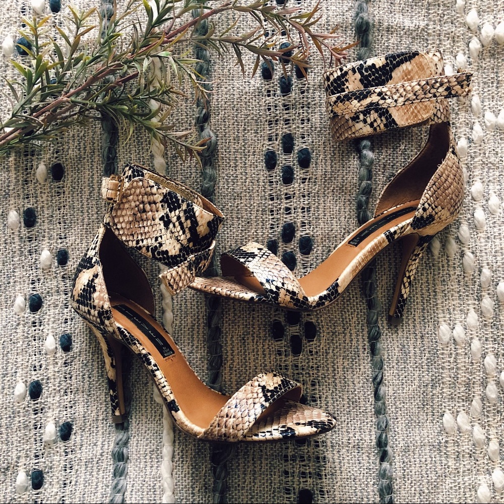 Steve Madden Snakeskin High Heels